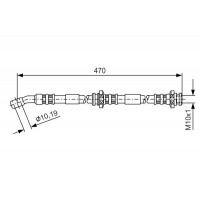 1 987 481 149 BOSCH Гальмівний шланг