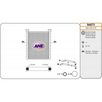 94073 AHE Теплообмінник обігрів салону