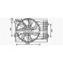 HY7573 AVA QUALITY COOLING Вентилятор охолодження двигуна
