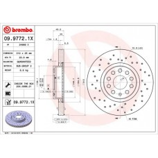 09.9772.1X BREMBO Гальмівний диск