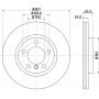8DD 355 126-291 HELLA PAGID Гальмівний диск