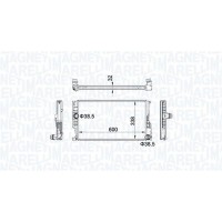 350213159600 MAGNETI MARELLI Радіатор охолодження двигуна