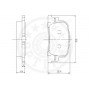 12207 OPTIMAL Комплект гальмівних колодок дисковий гальм