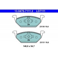 13.0470-7111.2 ATE Комплект гальмівних колодок дисковий гальм