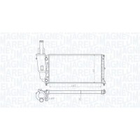 350213114000 MAGNETI MARELLI Радіатор охолодження двигуна