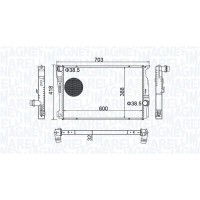 350213209100 MAGNETI MARELLI Радіатор охолодження двигуна