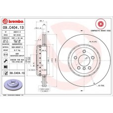 09.C404.13 BREMBO Гальмівний диск