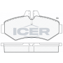 141289 ICER Комплект гальмівних колодок дисковий гальм