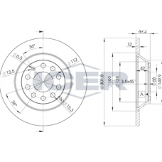78BD5313-2 ICER Гальмівний диск