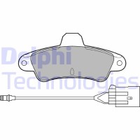 LP853 DELPHI Комплект гальмівних колодок дисковий гальм