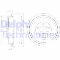 BF406 DELPHI Гальмівний барабан