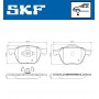 VKBP 80016 SKF КомплеК т гальмівних колодок, дискове гальмо