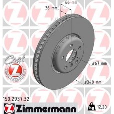 150.2937.32 ZIMMERMANN Гальмівний диск