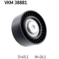 VKM 38881 SKF Паразитный / ведущий ролик, Поліклиновий ремінь