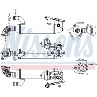 989290 NISSENS Радіатор рециркуляція ОГ