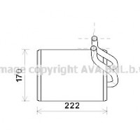 KA6170 AVA QUALITY COOLING Теплообмінник обігрів салону