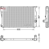 DRM05006 DENSO Радіатор охолодження двигуна
