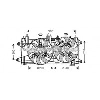 FT7569 AVA QUALITY COOLING Вентилятор охолодження двигуна