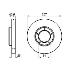 0 986 478 397 BOSCH Гальмівний диск