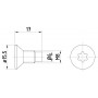 8DZ 355 209-041 HELLA PAGID Болт диск гальмівного механізму