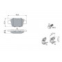 0 986 494 030 BOSCH Комплект гальмівних колодок дисковий гальм