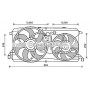 FD7579 AVA QUALITY COOLING Вентилятор охолодження двигуна