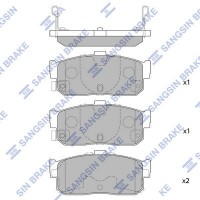 SP1107-R Hi-Q Комплект гальмівних колодок дисковий гальм