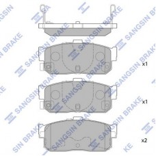 SP1107-R Hi-Q Комплект гальмівних колодок дисковий гальм