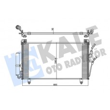 345255 KALE OTO RADYATÖR Конденсатор кондиціонера