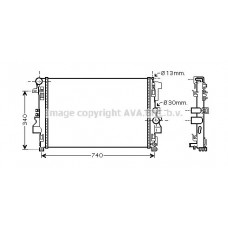 MSA2356 AVA QUALITY COOLING Радіатор охолодження двигуна