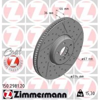 150.2981.20 ZIMMERMANN Гальмівний диск