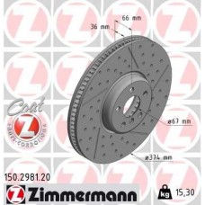 150.2981.20 ZIMMERMANN Гальмівний диск