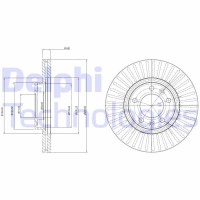 BG3835C DELPHI Гальмівний диск