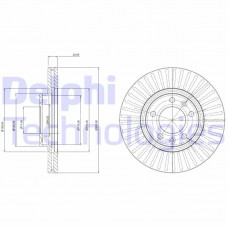 BG3835C DELPHI Гальмівний диск