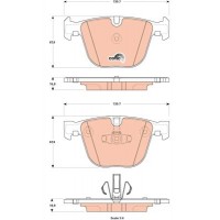 GDB1857 TRW КомплеК т гальмівних колодок, дискове гальмо