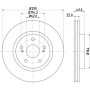 8DD 355 113-621 HELLA PAGID Гальмівний диск