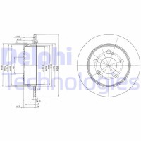 BG2291 DELPHI Гальмівний диск