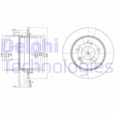 BG2291 DELPHI Гальмівний диск