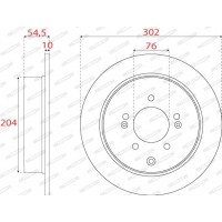 DDF2772C FERODO Гальмівний диск