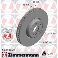 150.2936.20 ZIMMERMANN Гальмівний диск