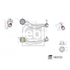 183725 FEBI BILSTEIN Ричаг незалежної підвіски колеса, подвеска колеса