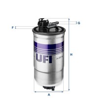 2439100 UFI Паливний фільтр