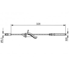 1 987 482 545 BOSCH Тросик, cтояночный тормоз
