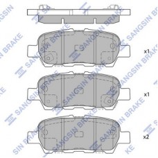 SP1637 Hi-Q Комплект гальмівних колодок дисковий гальм