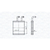350218454000 MAGNETI MARELLI Теплообмінник обігрів салону