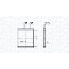 350218454000 MAGNETI MARELLI Теплообмінник обігрів салону