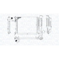 350213188500 MAGNETI MARELLI Радіатор охолодження двигуна