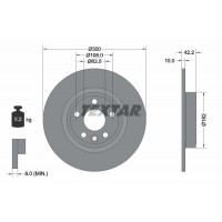 92293803 TEXTAR Гальмівний диск