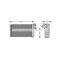PEA6227 AVA QUALITY COOLING Теплообмінник обігрів салону