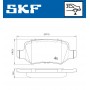 VKBP 90074 SKF Комплект гальмівних колодок дисковий гальм